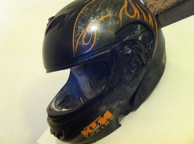 Аэрография на шлемах suomy KTM Racing