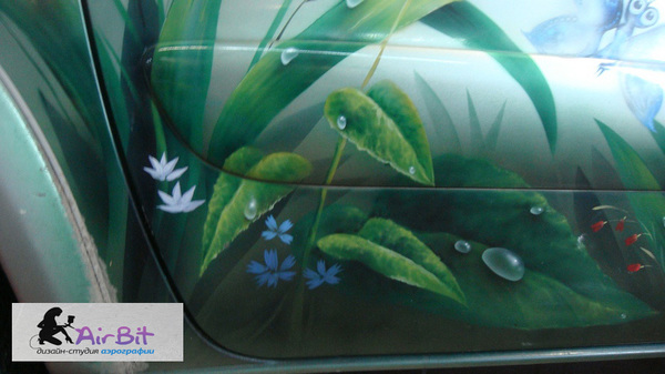 Реставрация аэрографии на Rav 4