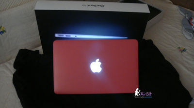 Розовый macbook