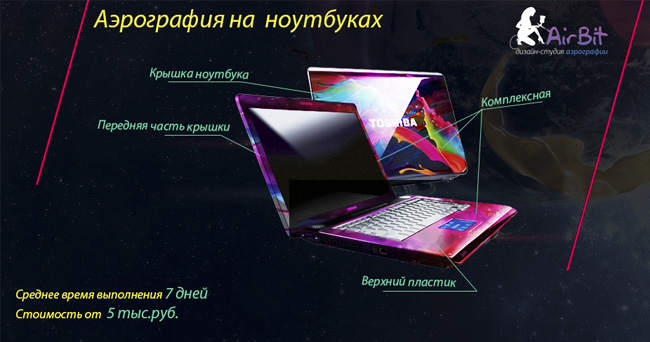 аэрография на ноутбуках аэрография на ноутбуках